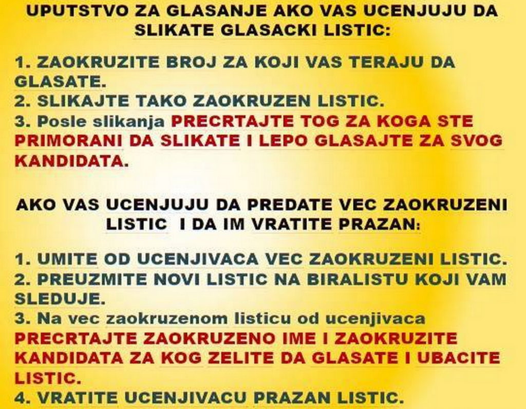 uputstvo, glasanje 3