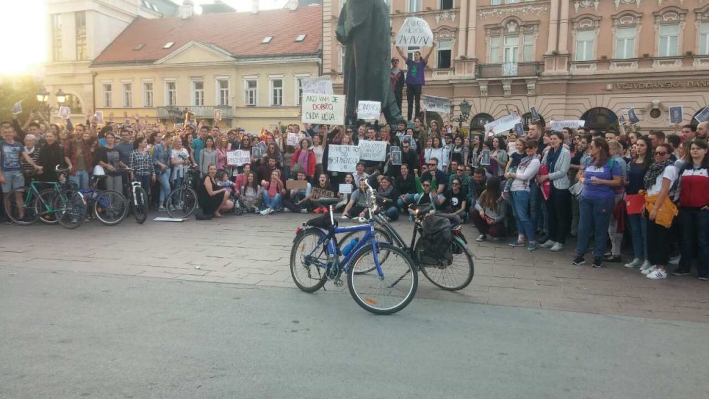 Protest izbori NS foto David Gruhonjic