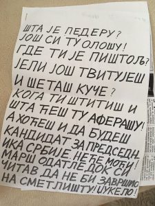 sasa jankovic, pretnje 3