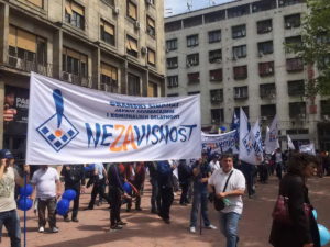 prvi maj, protest, sindikati, foto Autonomija (Maja Ledjenac)