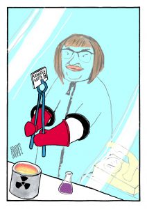 Karikatura Stups strucnjakinja